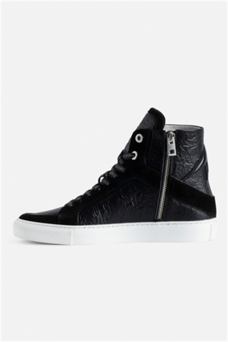 Zadig & Voltaire Zv1747 High High-top Trainers Czarne | ZV-255774